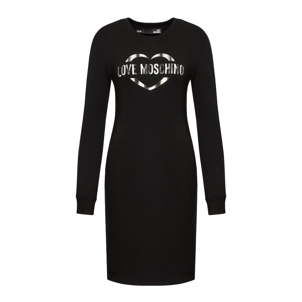 Robe chic en coton mélangé avec logo Love Moschino