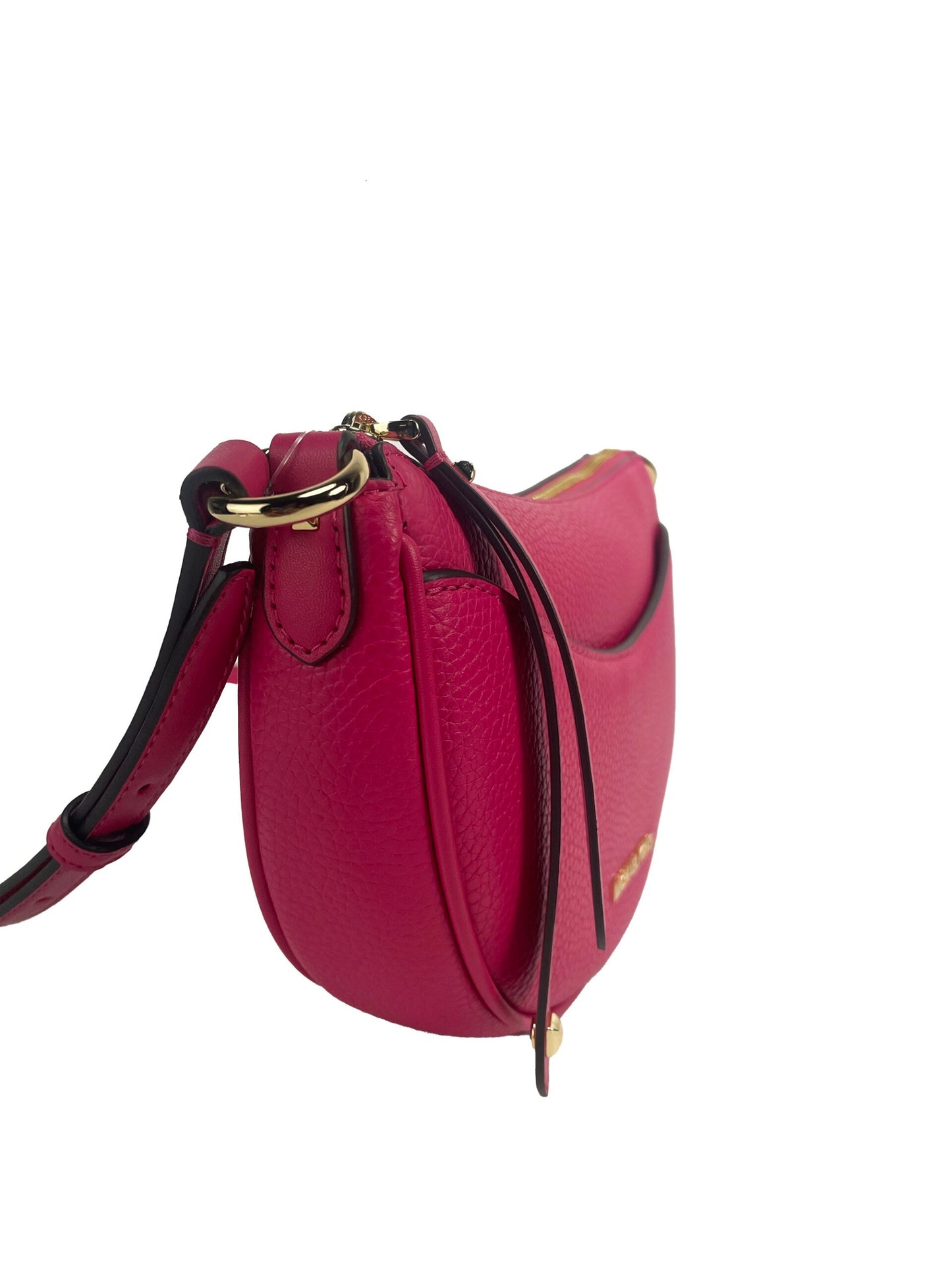 Petit sac bandoulière demi-lune rose Michael Kors Dover