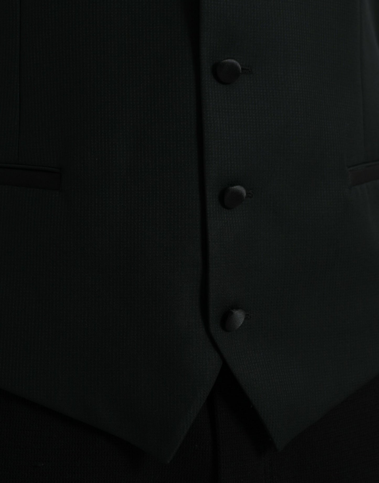 Robe gilet en laine noire Dolce & Gabbana