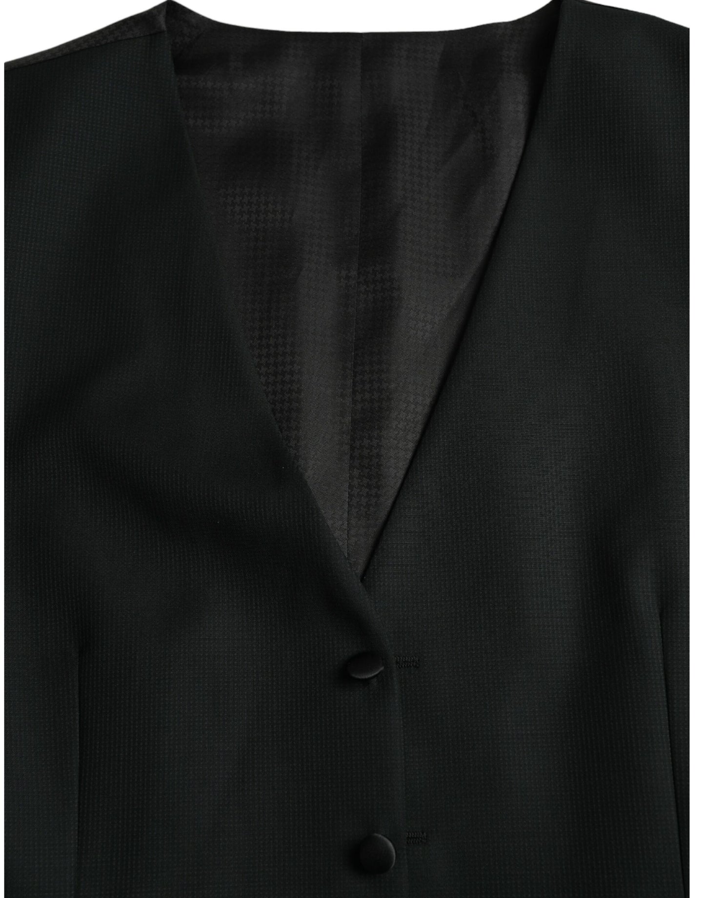 Robe gilet en laine noire Dolce & Gabbana