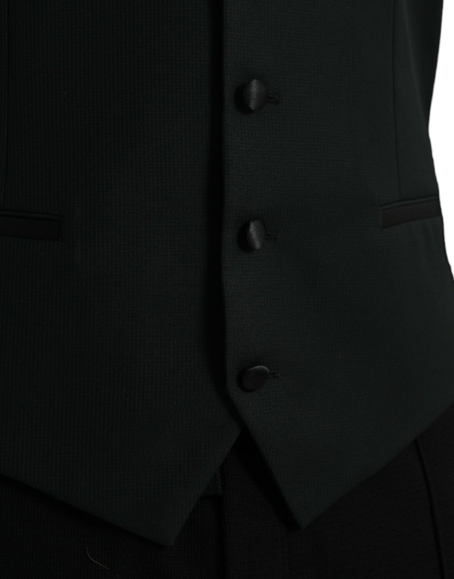 Robe gilet en laine noire Dolce & Gabbana