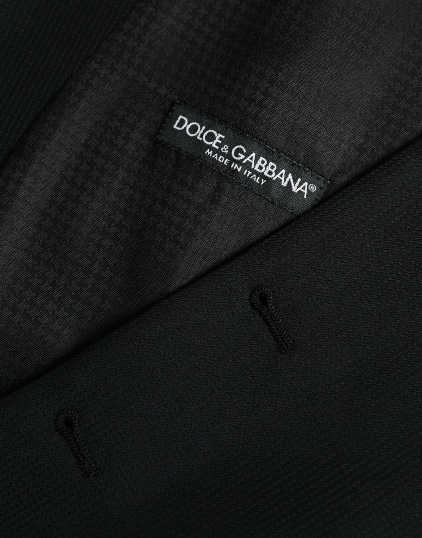 Robe gilet en laine noire Dolce & Gabbana