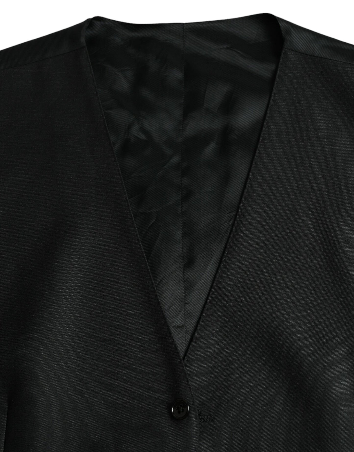 Robe gilet en laine noire Dolce & Gabbana