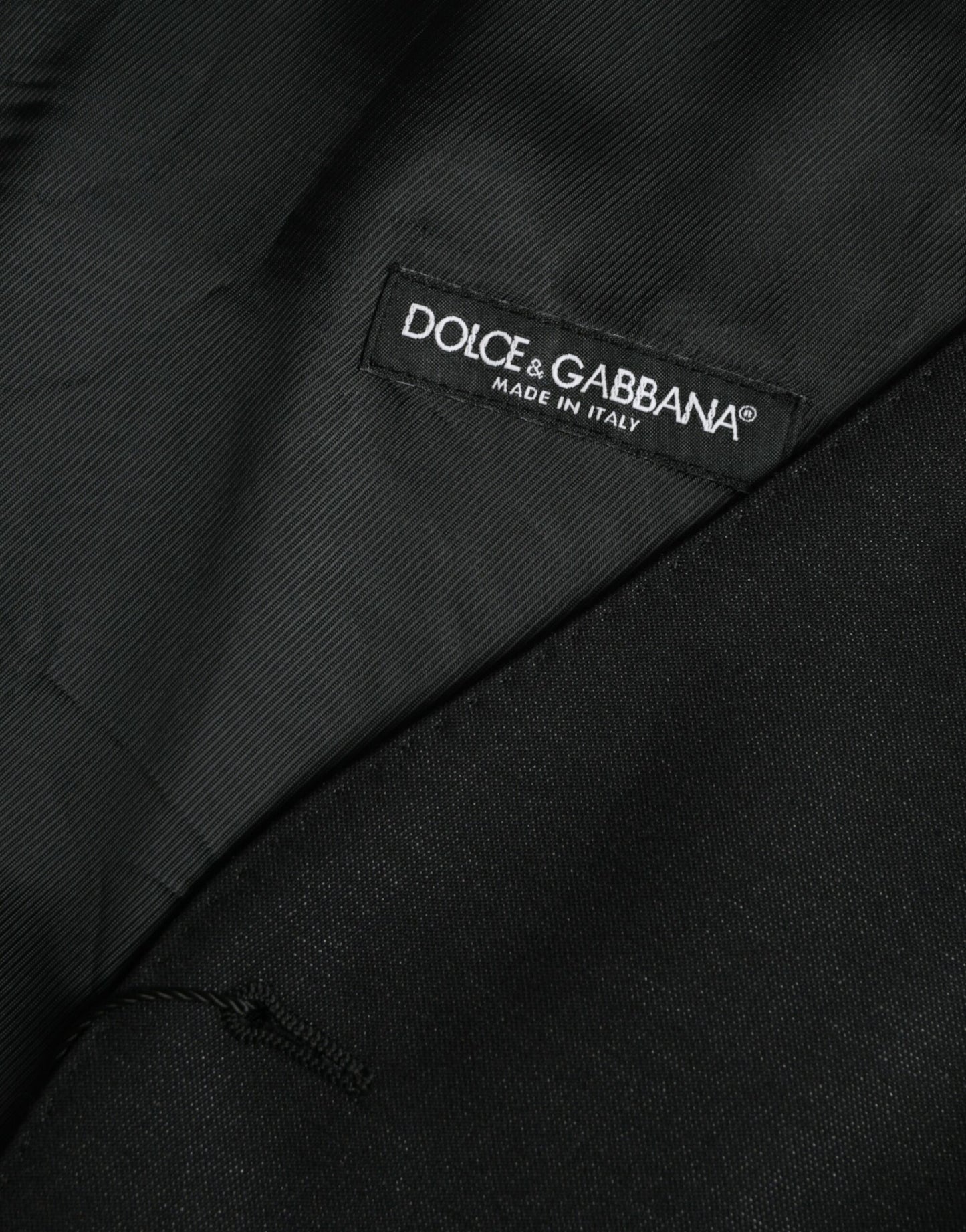 Robe gilet en laine noire Dolce & Gabbana