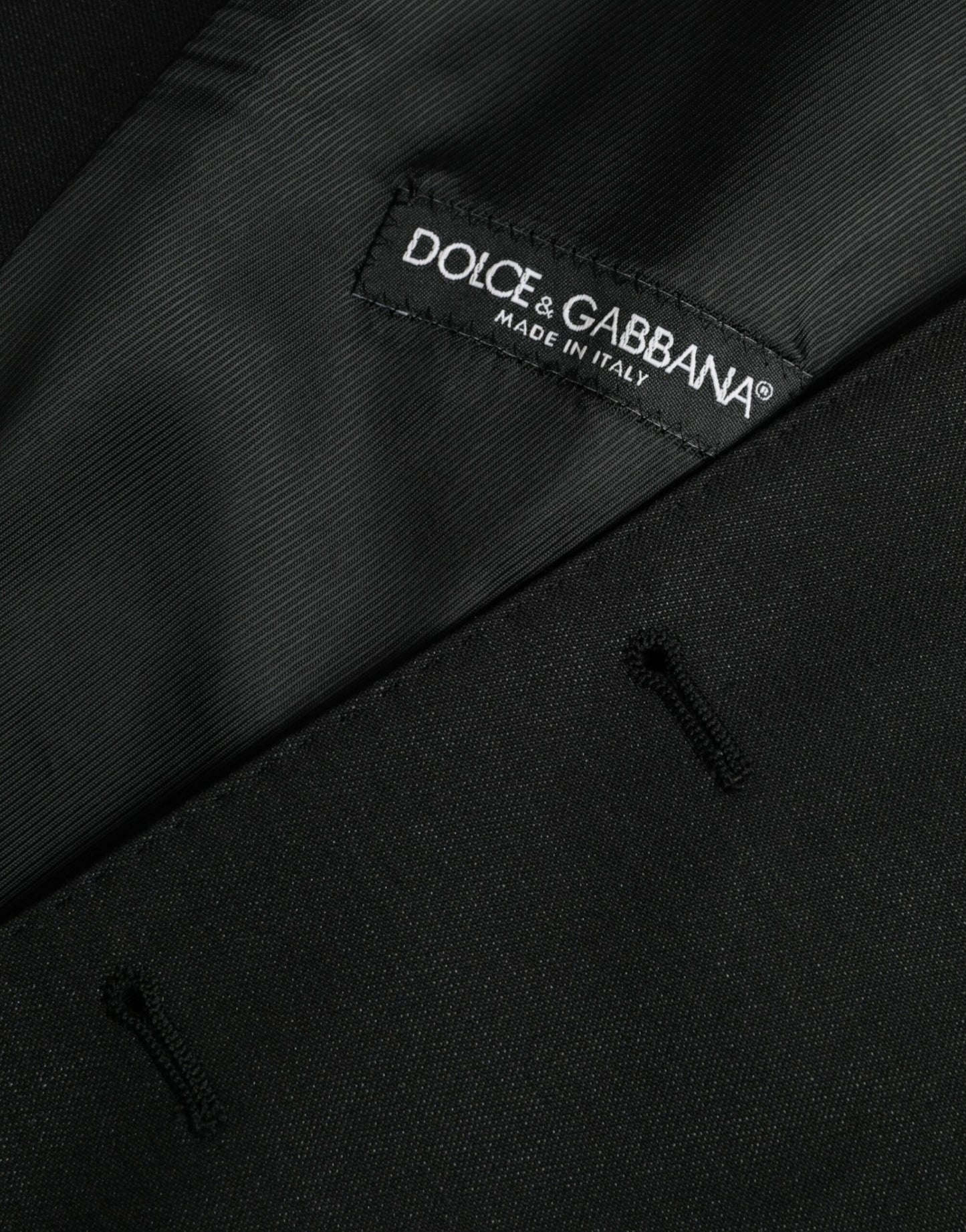 Robe gilet en laine noire Dolce & Gabbana