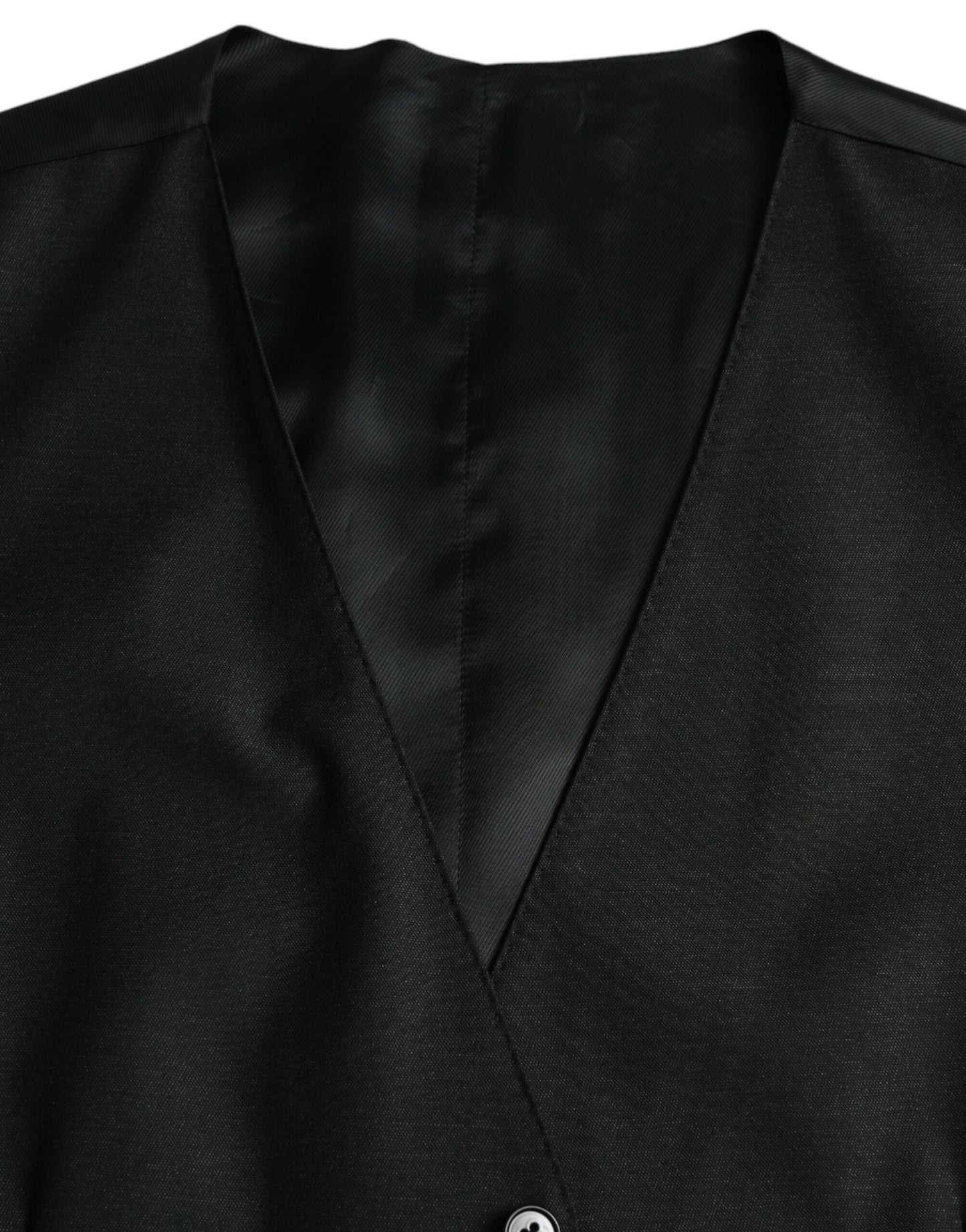 Robe gilet en laine noire Dolce & Gabbana