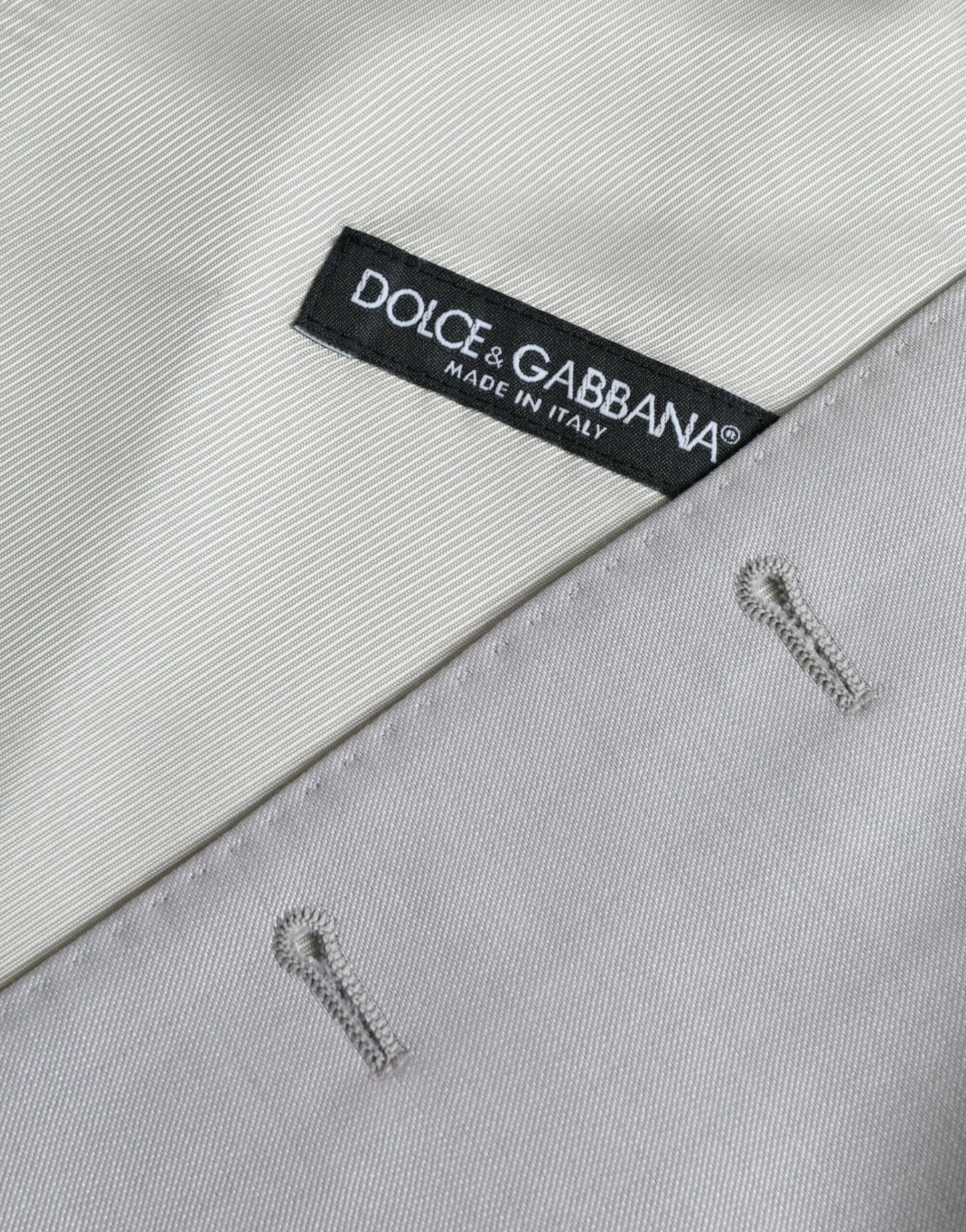 Gilet de soirée en laine gris clair Dolce & Gabbana