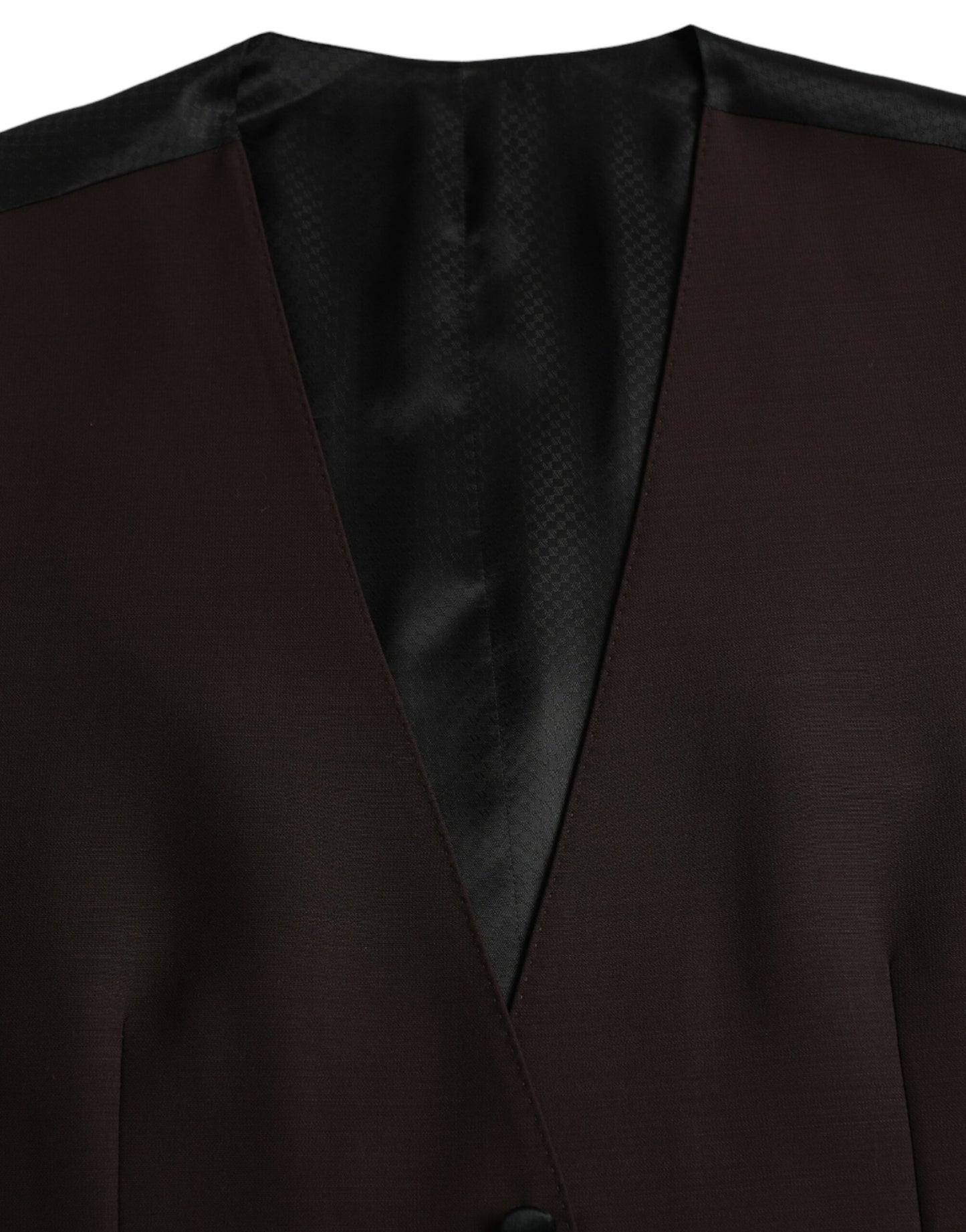 Dolce & Gabbana - Robe gilet en laine marron - Gilet habillé
