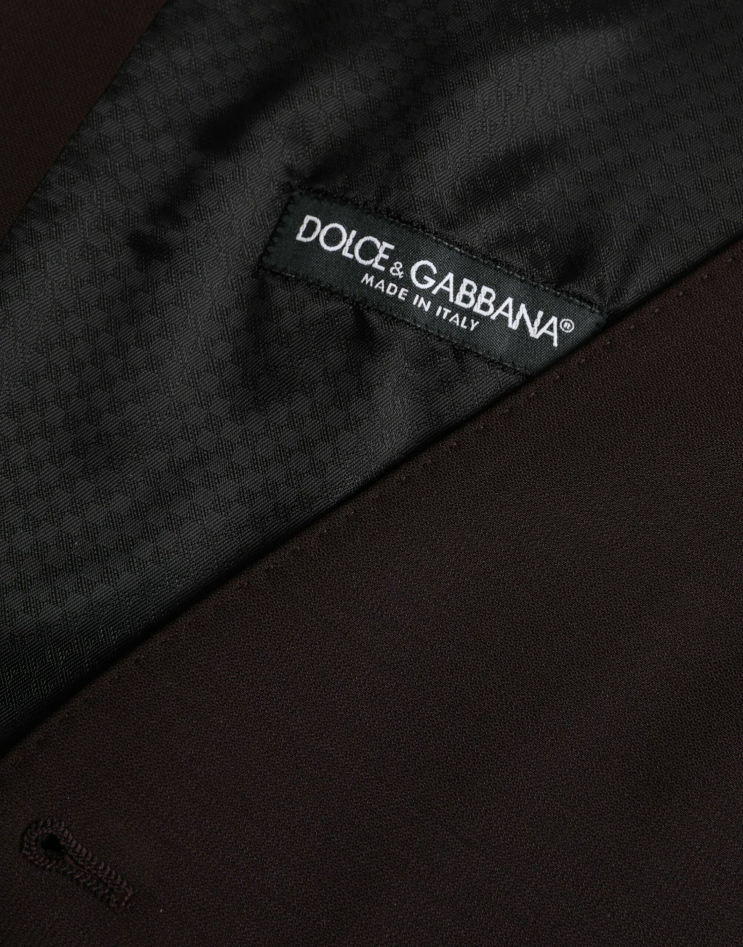 Dolce & Gabbana - Robe gilet en laine marron - Gilet habillé