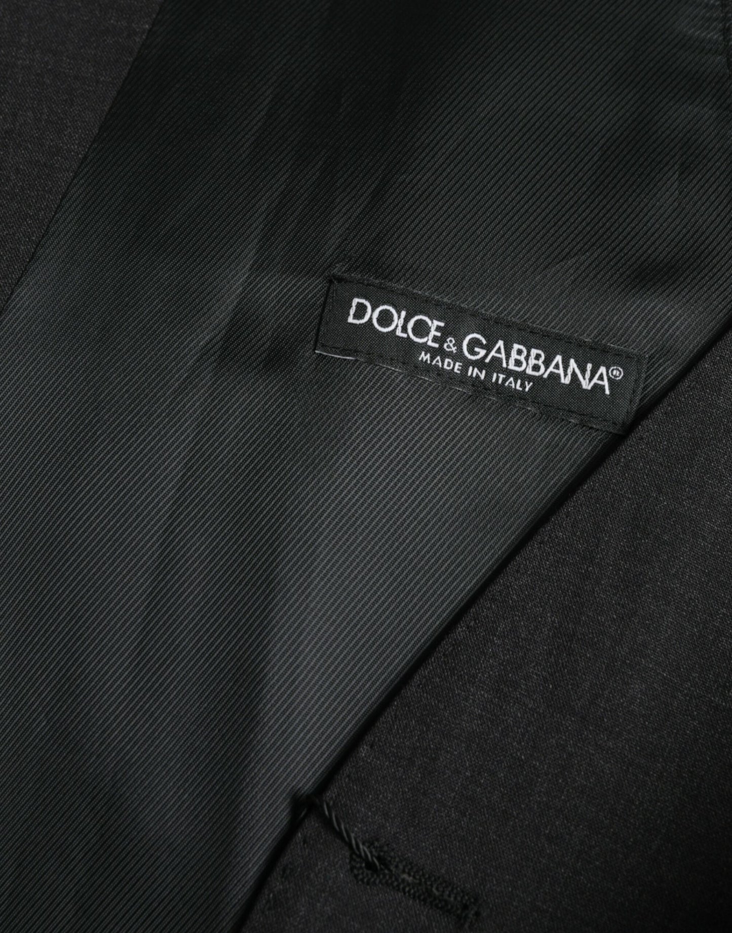 Dolce & Gabbana Robe gilet en coton noir Gilet formel