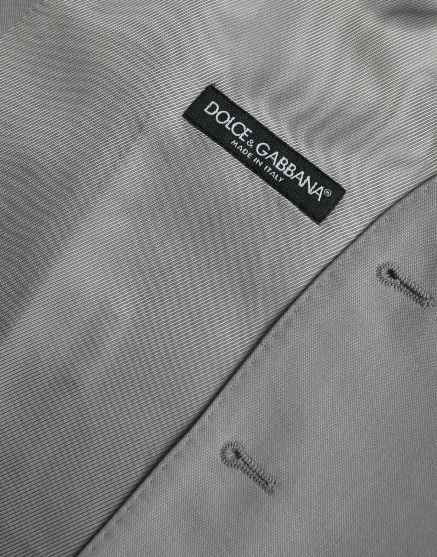 Gilet de soirée en laine gris clair Dolce & Gabbana