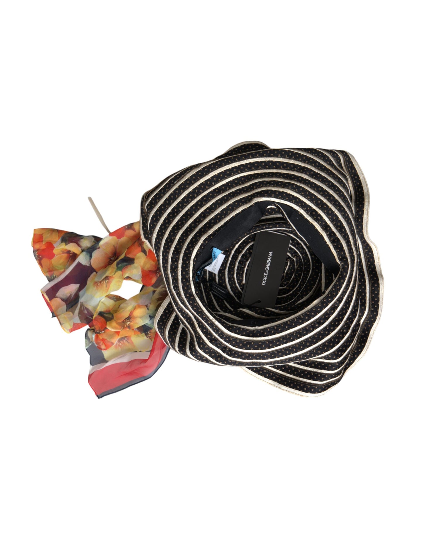 Chapeau souple à large bord fantaisie multicolore Dolce & Gabbana
