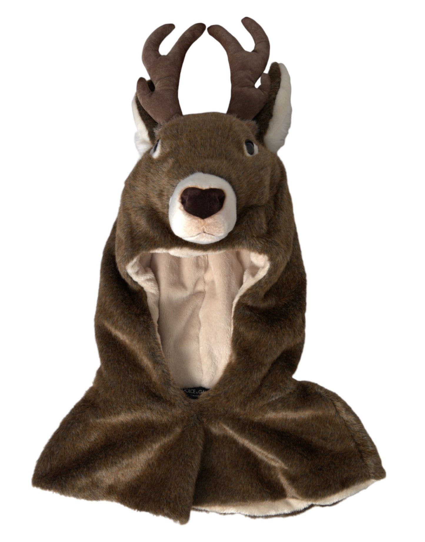 Chapeau en fausse fourrure de cerf marron Dolce & Gabbana