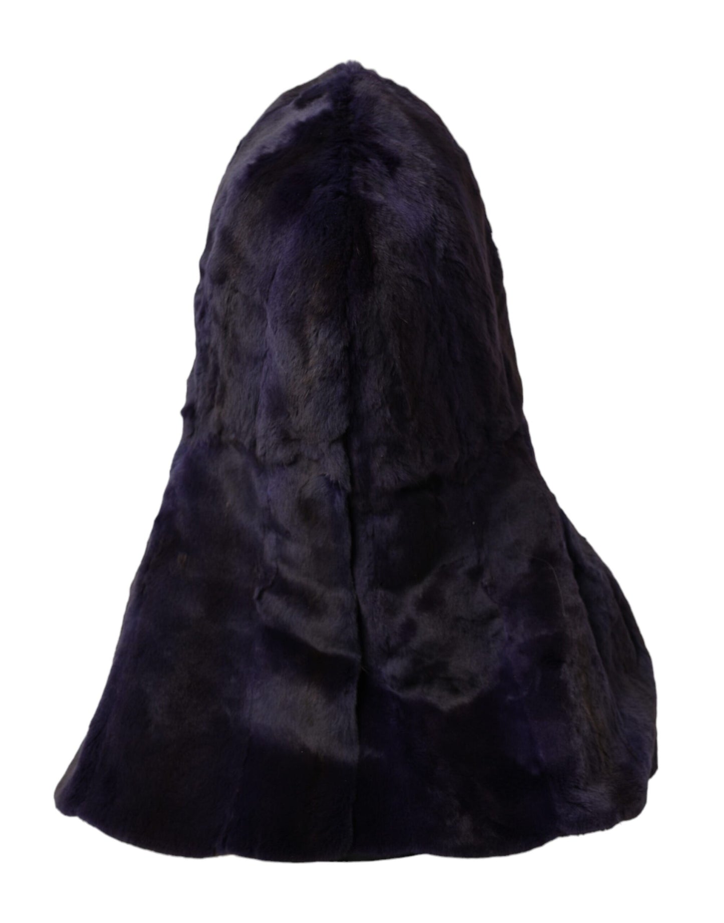 Chapeau enveloppant en fourrure de belette noire Dolce & Gabbana