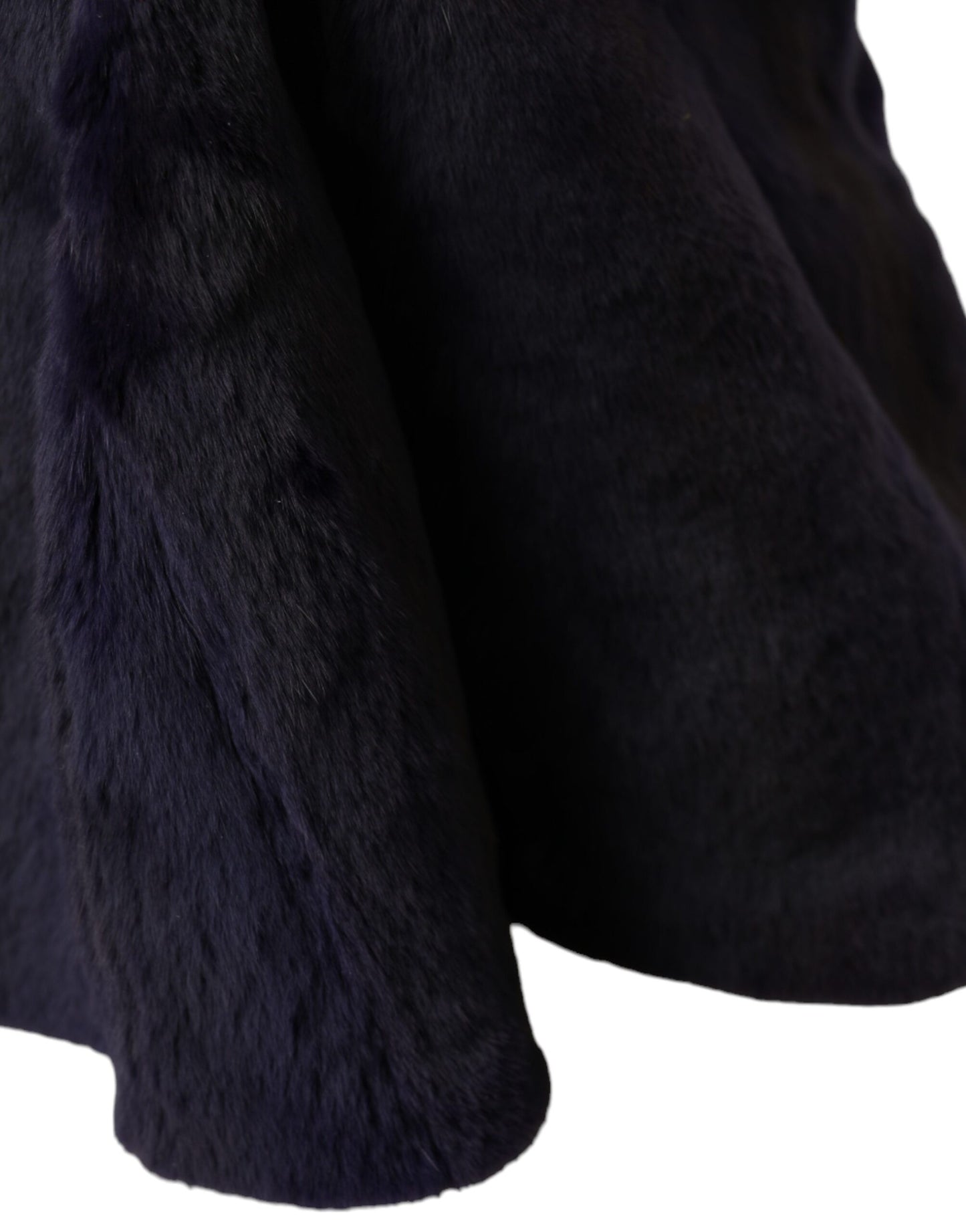Chapeau enveloppant en fourrure de belette noire Dolce & Gabbana