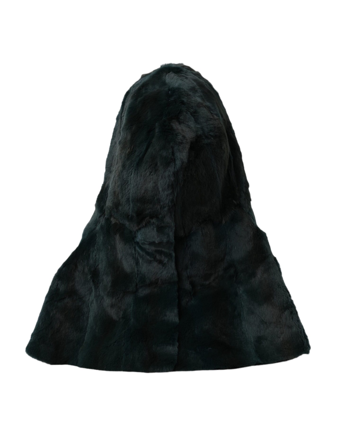 Chapeau enveloppant en fourrure de belette noire Dolce & Gabbana