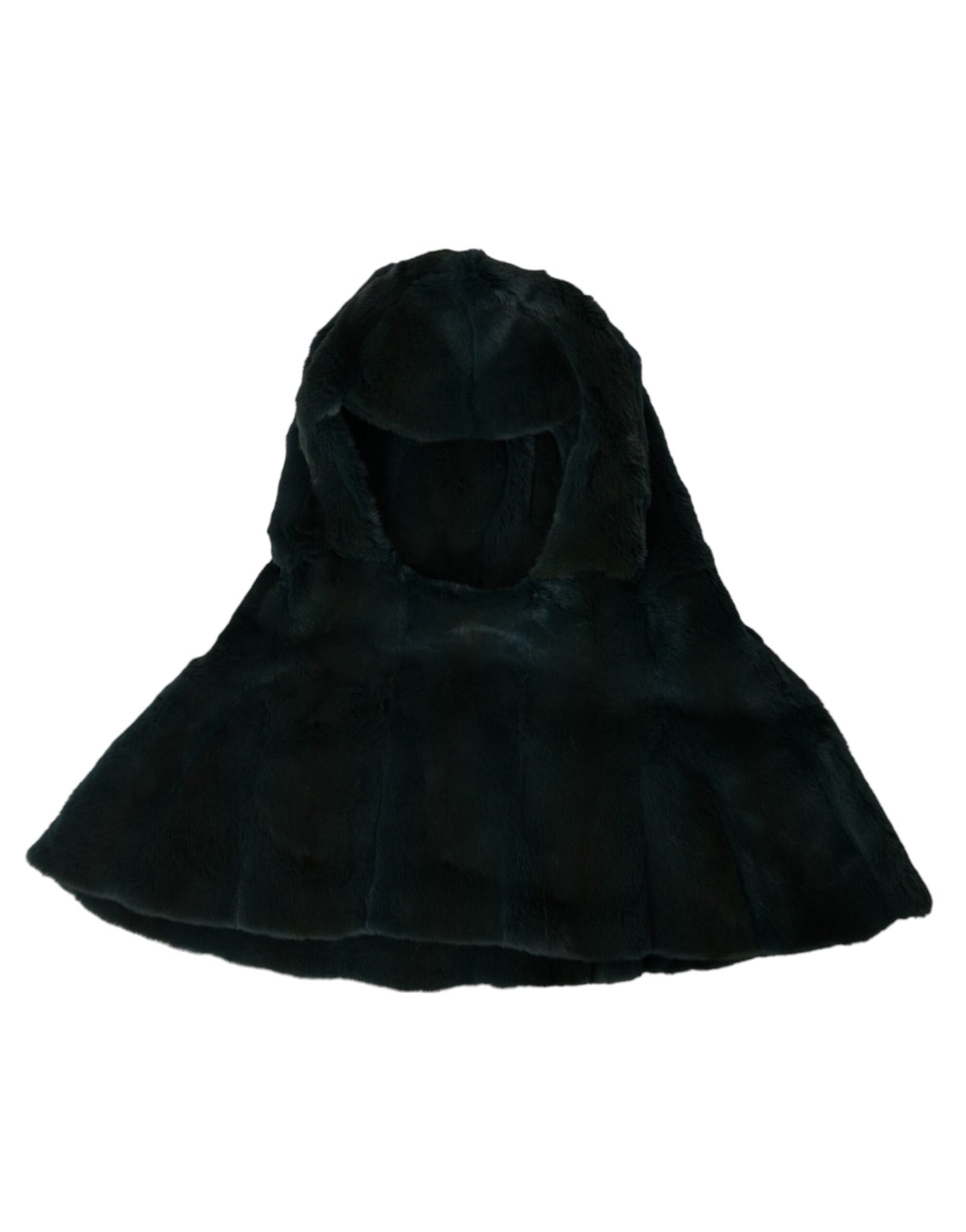 Chapeau enveloppant en fourrure de belette noire Dolce & Gabbana