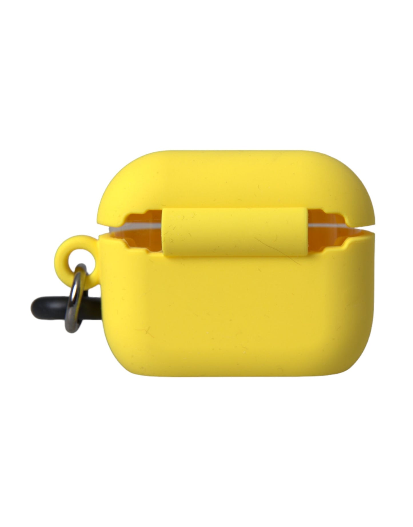 Étui pour Airpods Dolce & Gabbana en silicone jaune avec logo en relief