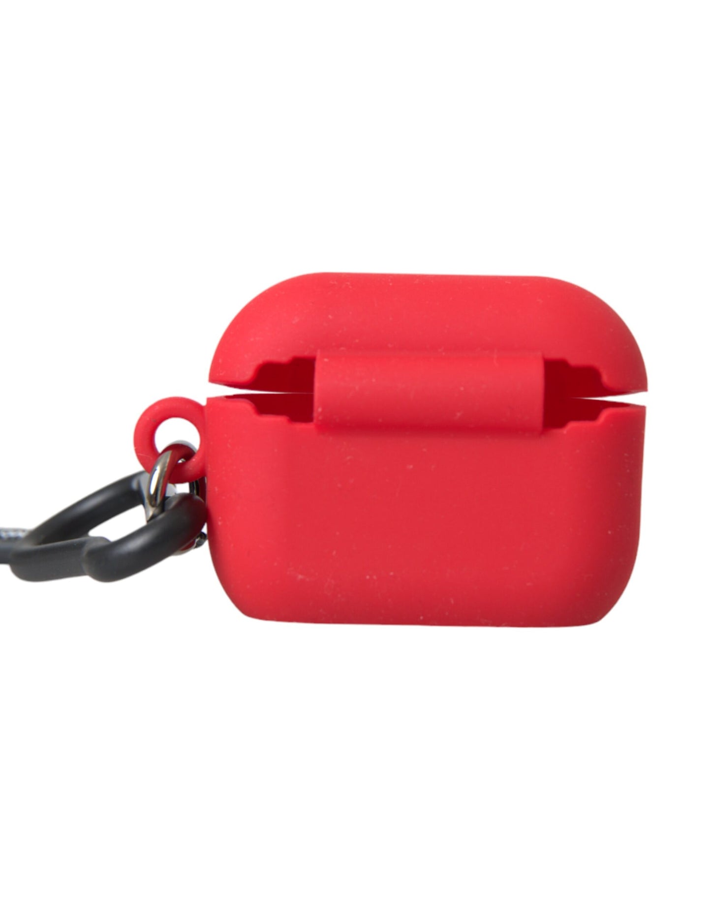 Étui pour Airpods Dolce & Gabbana en caoutchouc de silicone rouge avec logo en relief