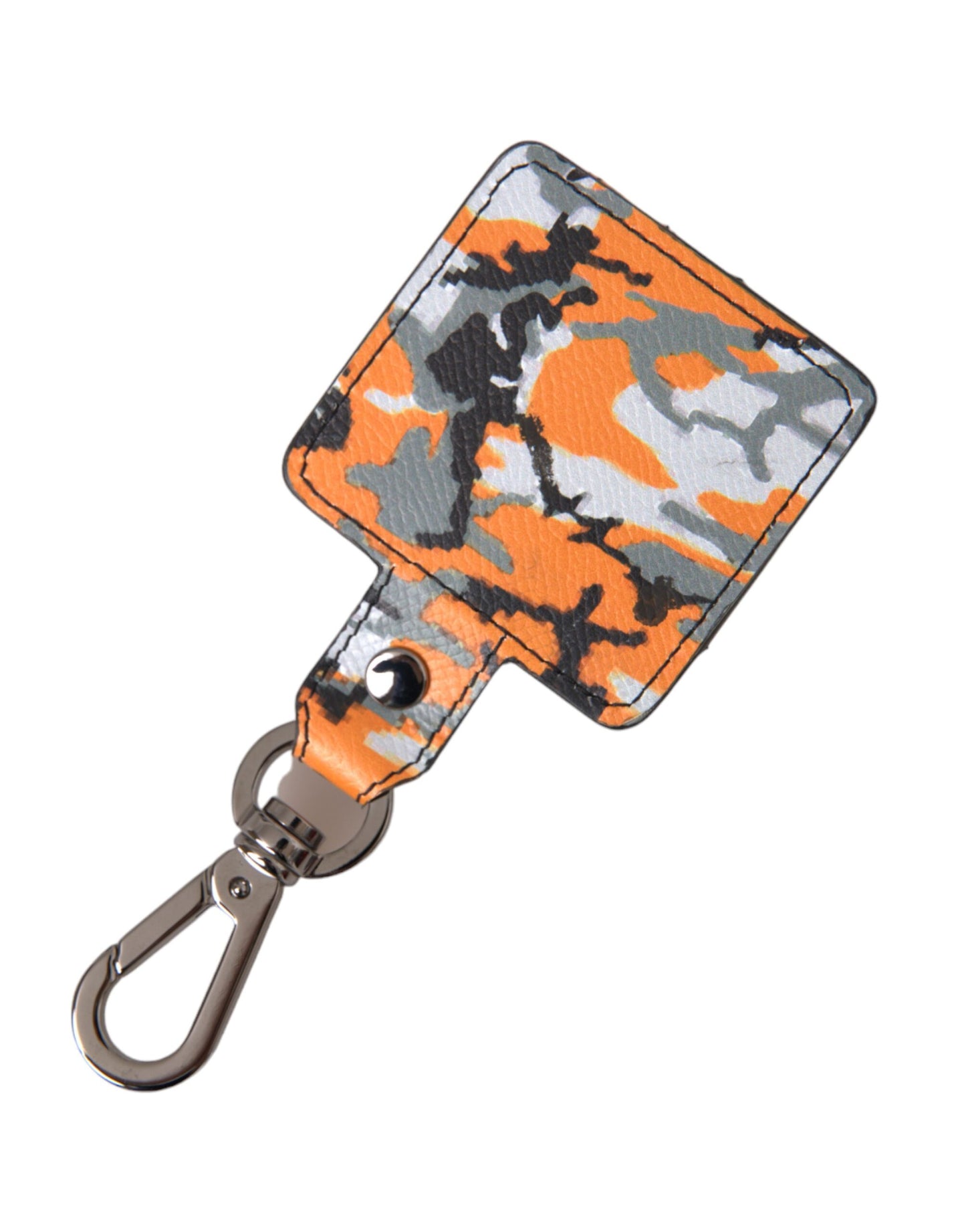 Étui pour Airpods Dolce & Gabbana en cuir et métal à imprimé camouflage multicolore