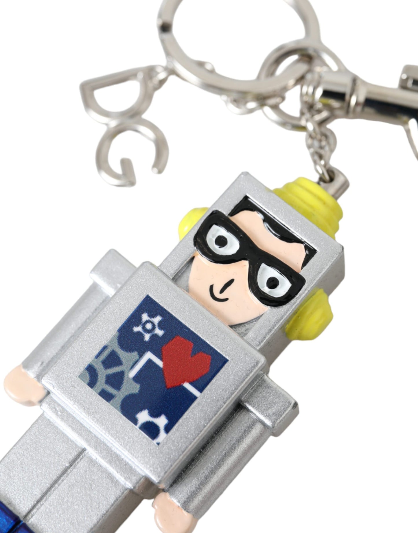Porte-clés Dolce & Gabbana multicolore avec logo astronaute spatial en métal