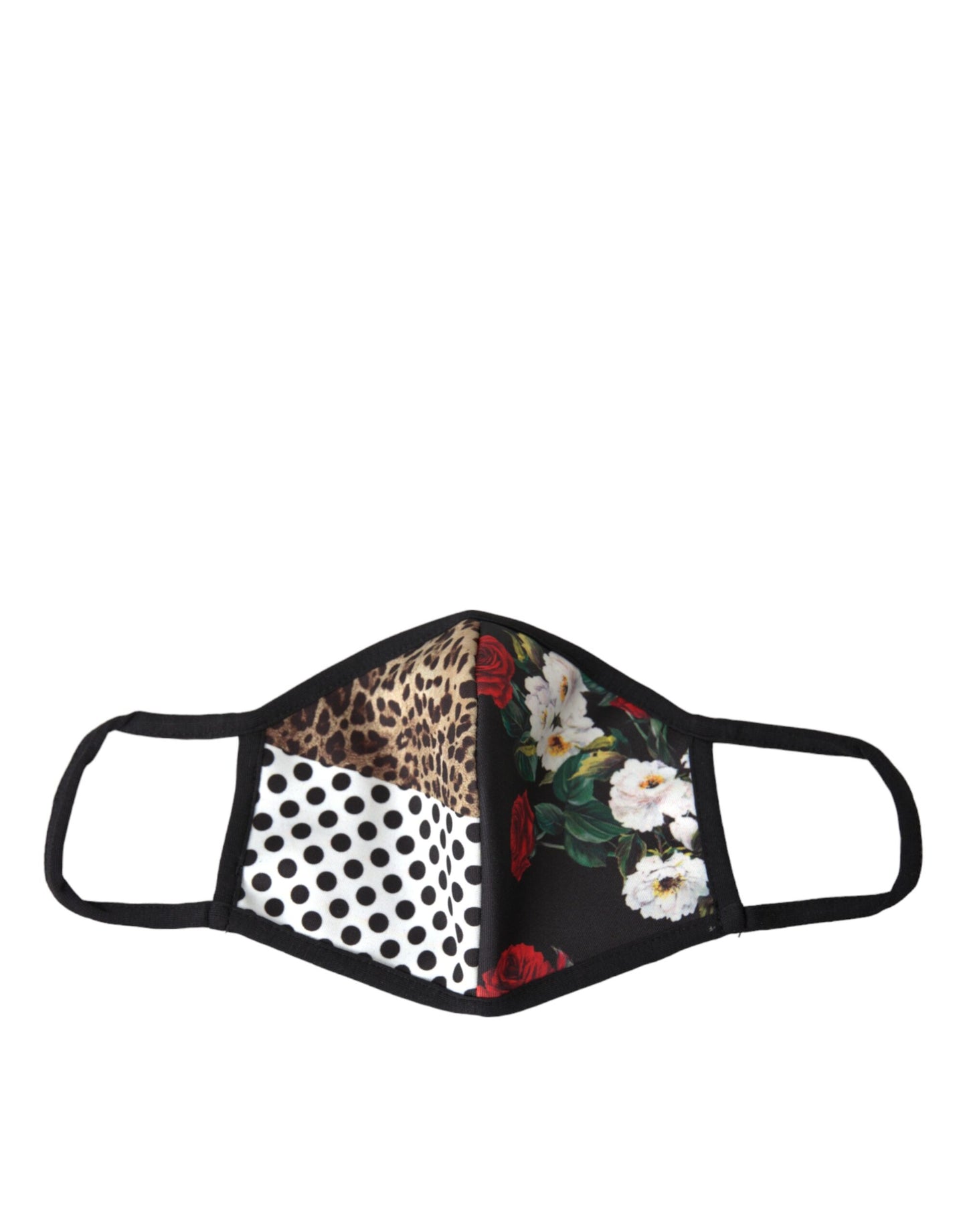 Masque facial Dolce & Gabbana à imprimé léopard multicolore et élastique