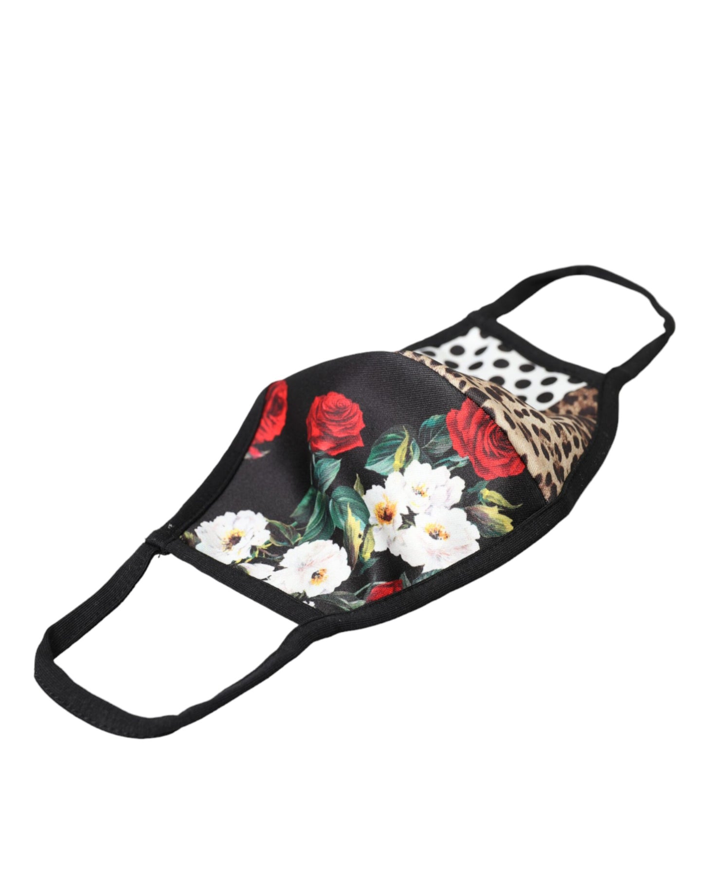 Masque facial Dolce & Gabbana à imprimé léopard multicolore et élastique