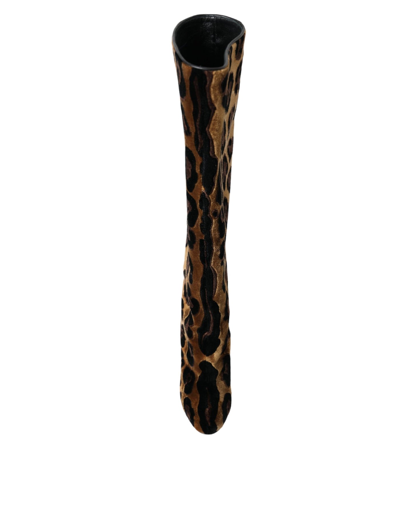 Chaussures Dolce & Gabbana en cuir velours marron girafe