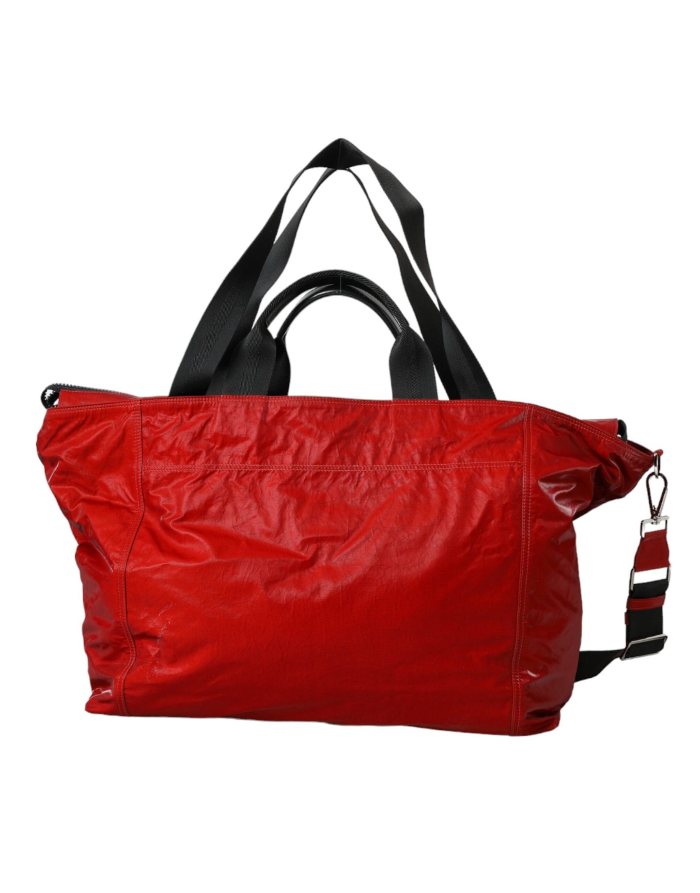 Sac de voyage à bandoulière en nylon rouge Dolce & Gabbana