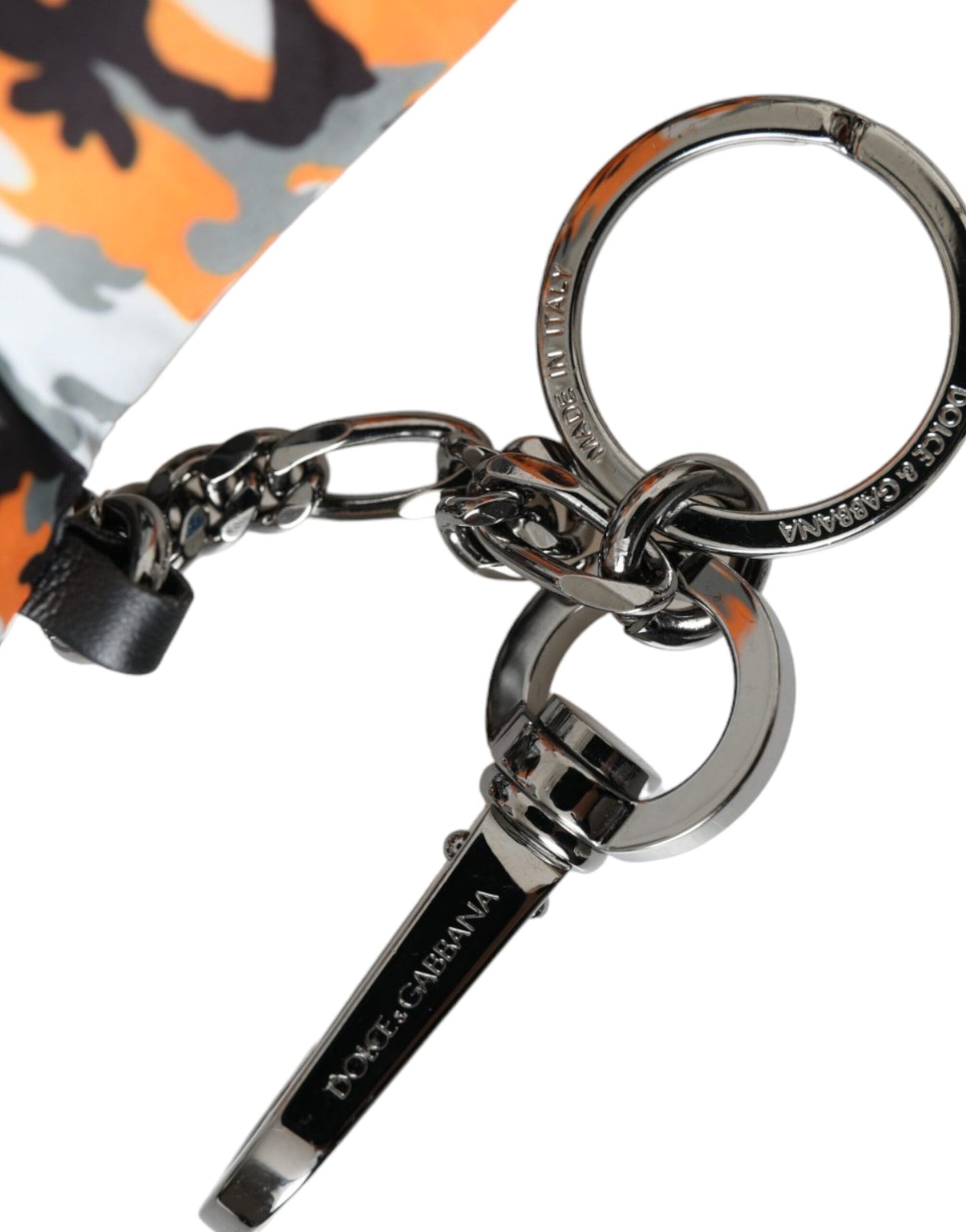 Porte-clés Dolce & Gabbana à motif camouflage multicolore et silhouette animale