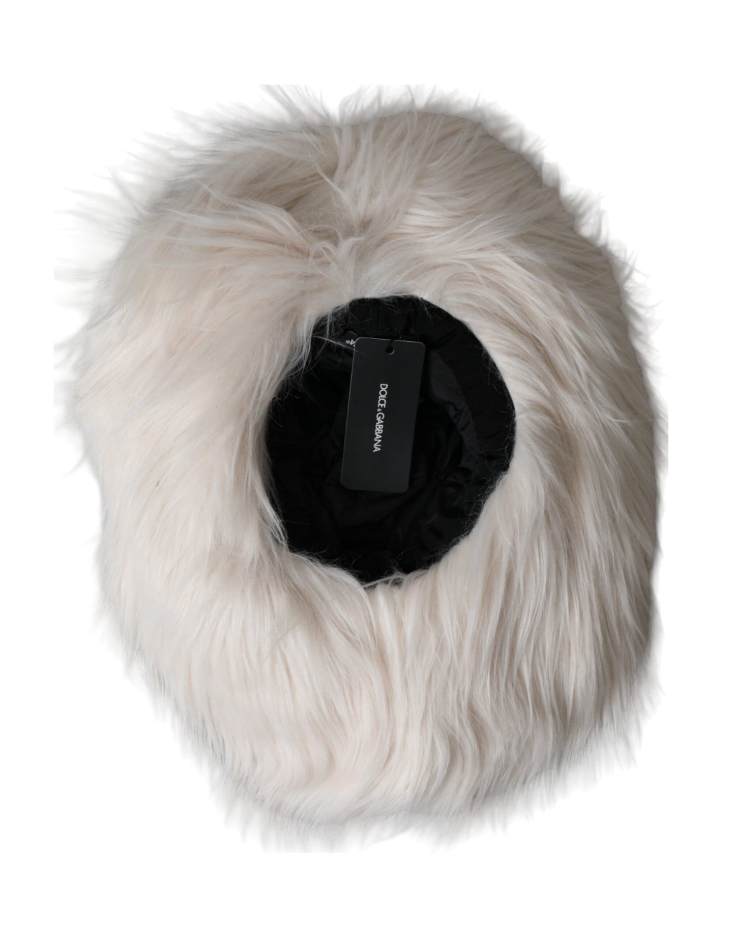 Bob Dolce & Gabbana en fourrure acrylique blanc cassé pour femme