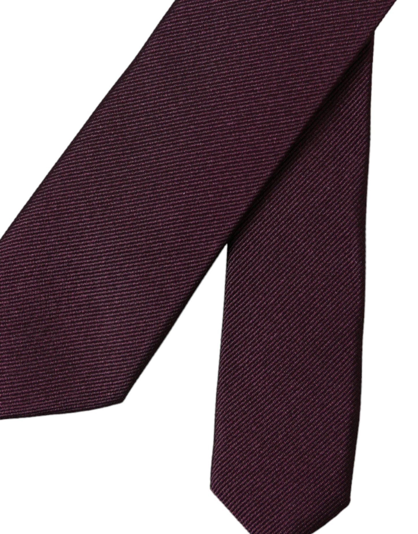 Cravate ajustable pour homme Dolce & Gabbana Bordeaux unie 100 % soie