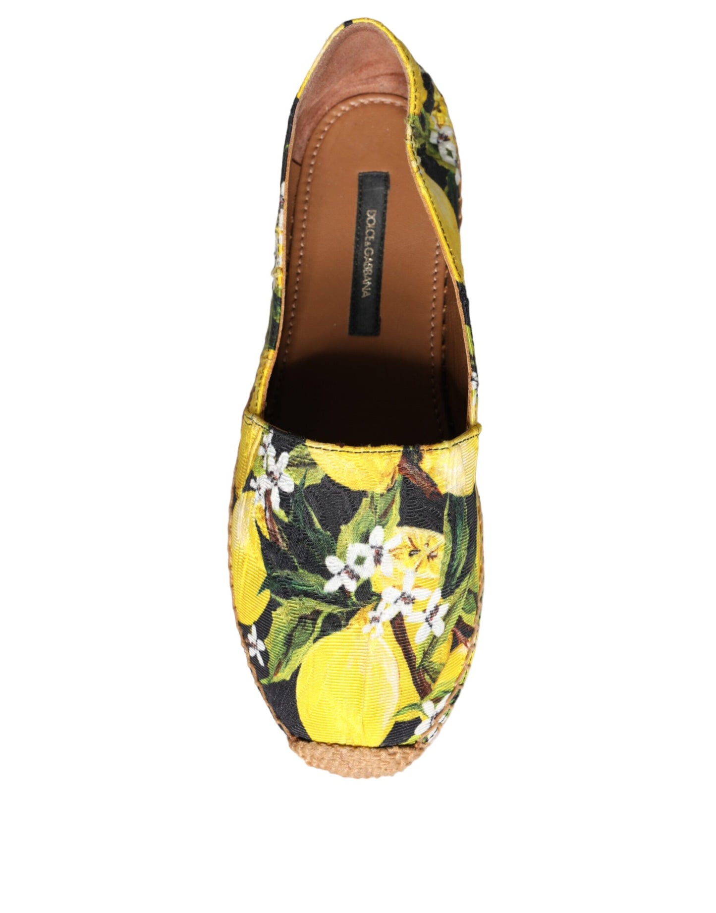 Espadrilles à enfiler Dolce & Gabbana multicolores citron