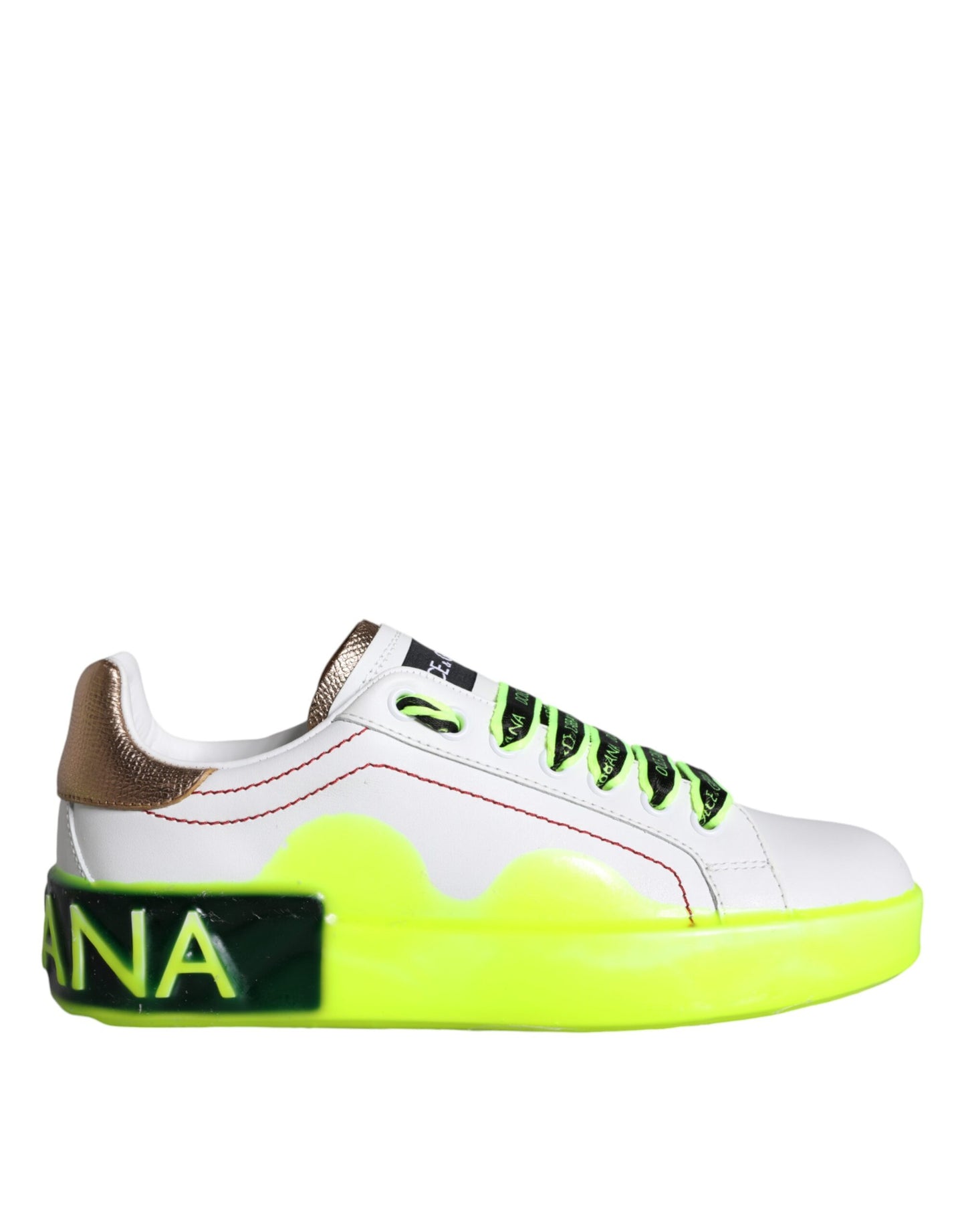 Baskets basses Dolce & Gabbana Portofino en cuir blanc