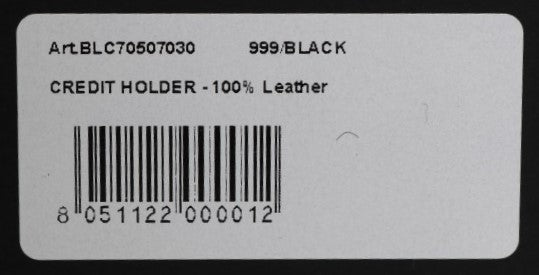 Billionaire Italian Couture – Kartenetui aus schwarzem Leder