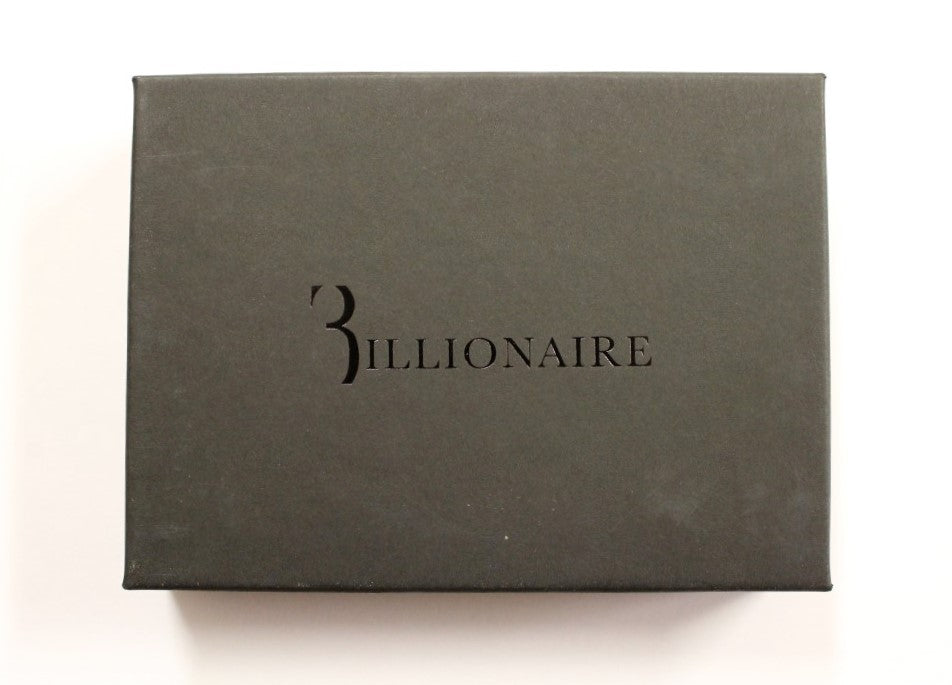 Billionaire Italian Couture – Kartenetui aus schwarzem Leder