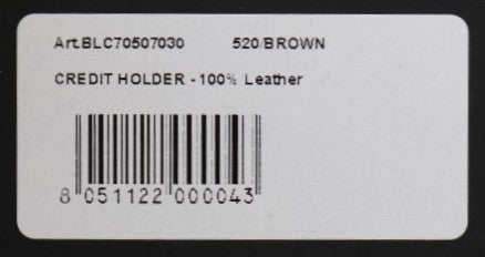 Billionaire Italian Couture – Kartenetui aus braunem Leder