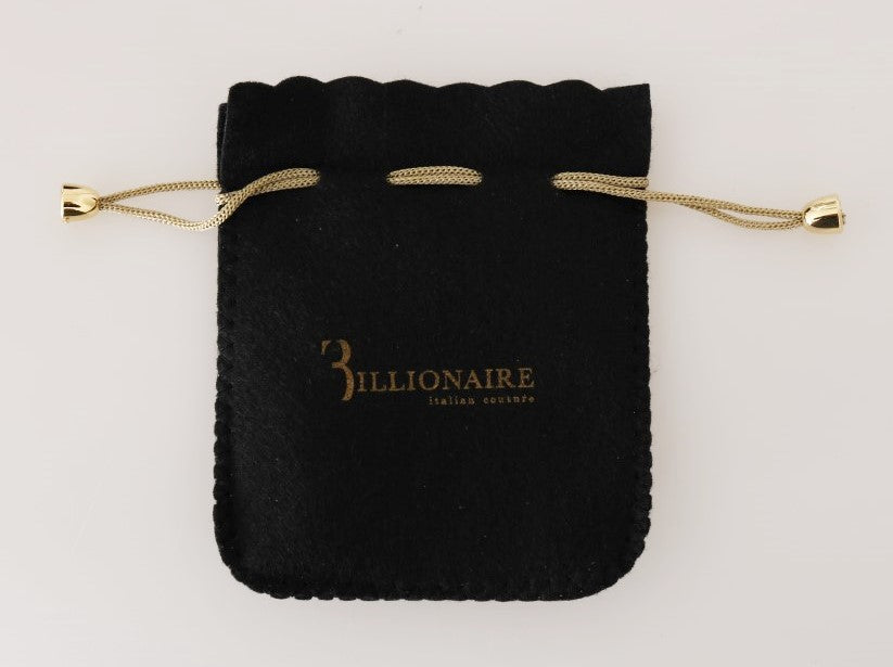 Billionaire Italian Couture – Kartenetui aus braunem Leder
