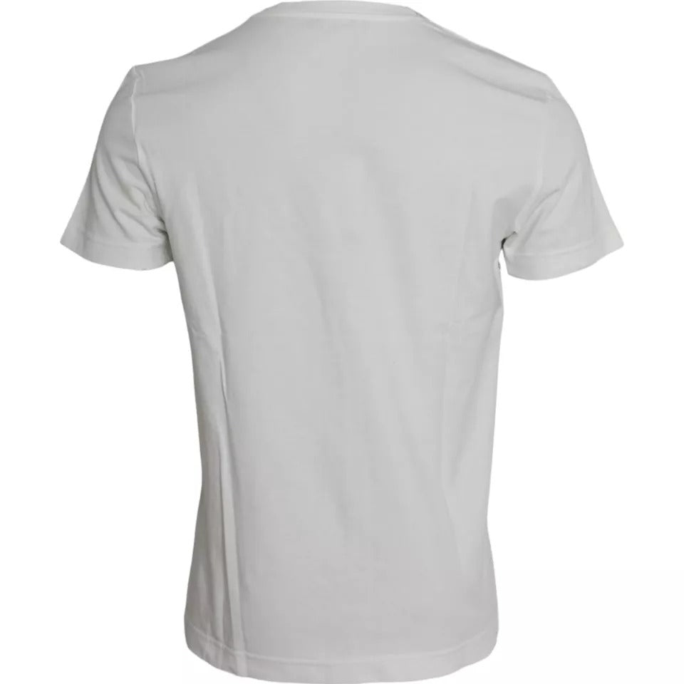 T-shirt homme Dolce & Gabbana en coton blanc à imprimé bandana