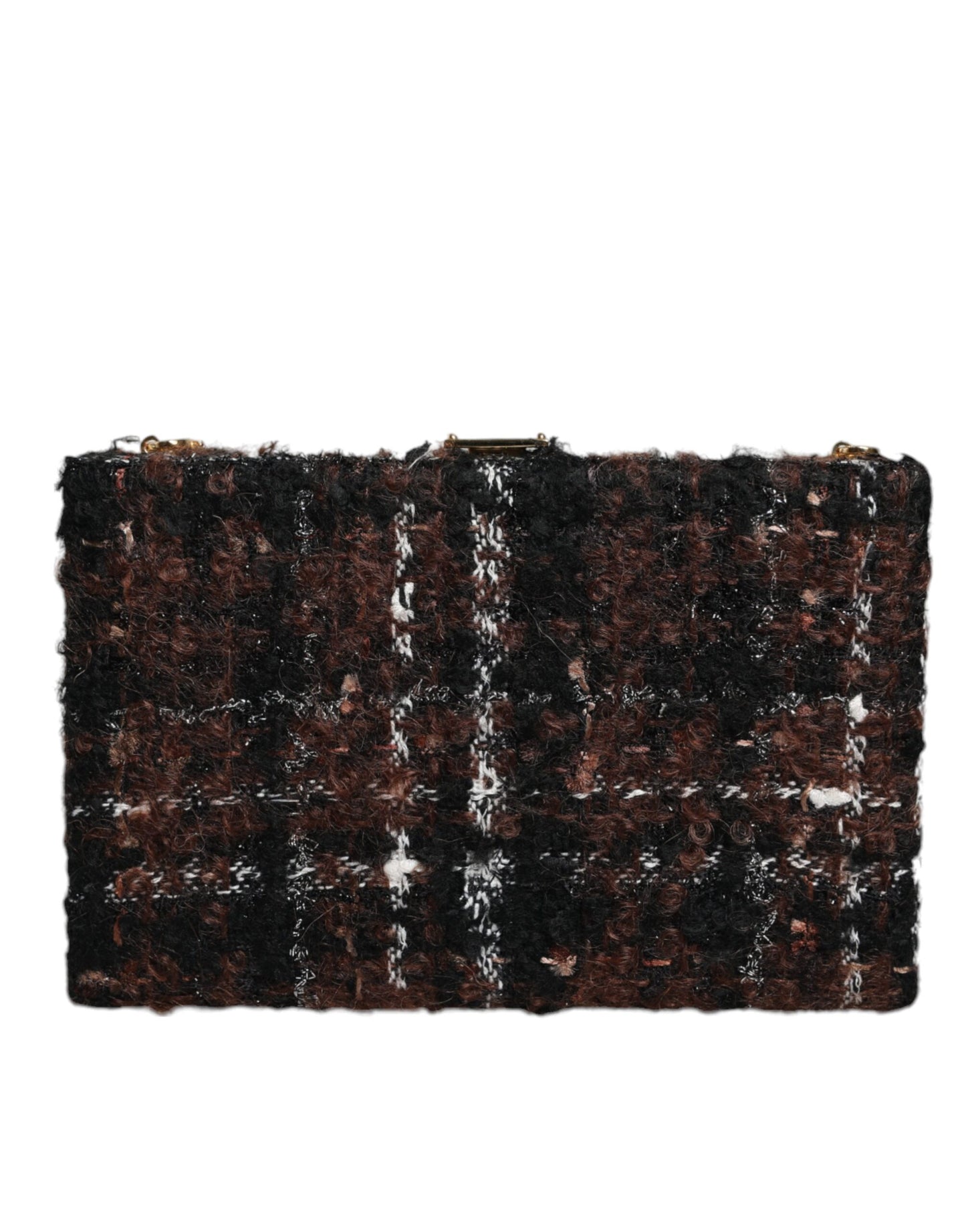 Dolce & Gabbana Pochette de soirée en tweed multicolore à fleurs Sac à bandoulière
