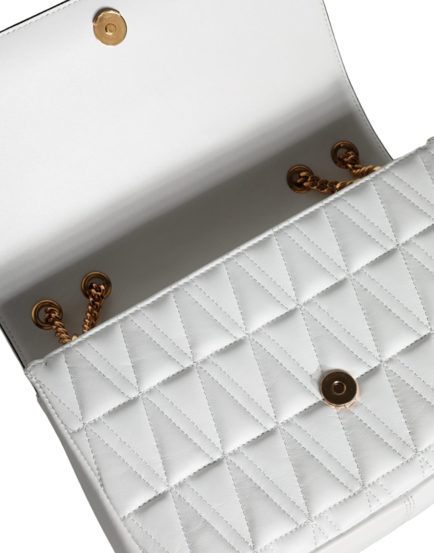 Versace – Weiße Mini-Umhängetasche aus Nappaleder