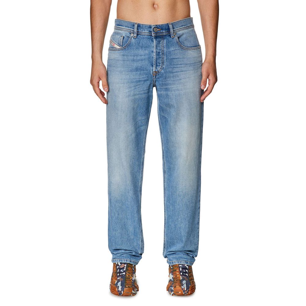 Diesel Herren-Jeans aus hellblauer Baumwolle mit normaler Passform