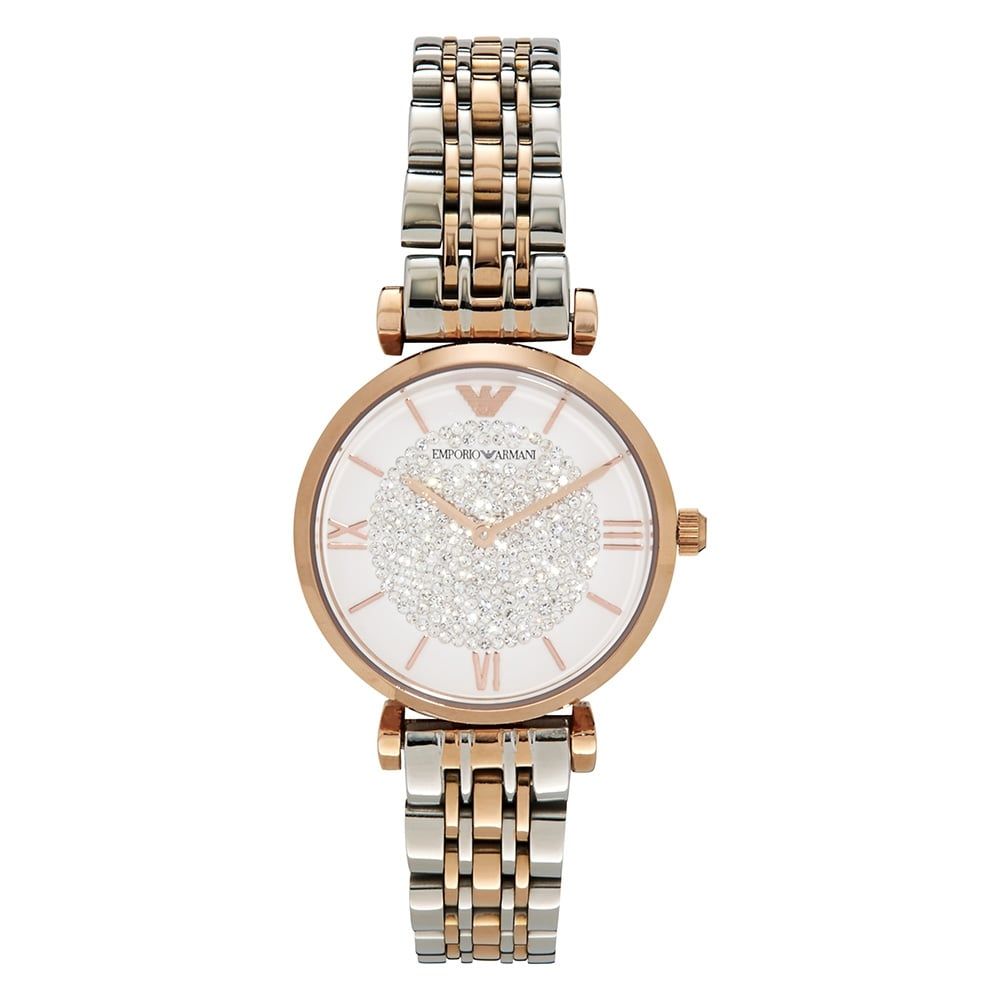 Armani – Silberne Edelstahluhr