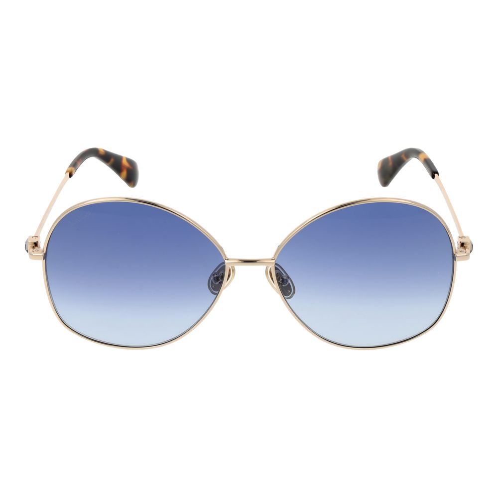 Lunettes de soleil dorées pour femmes Max Mara