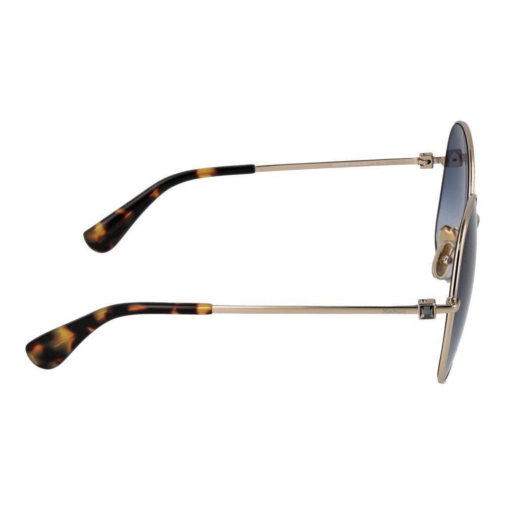 Lunettes de soleil dorées pour femmes Max Mara