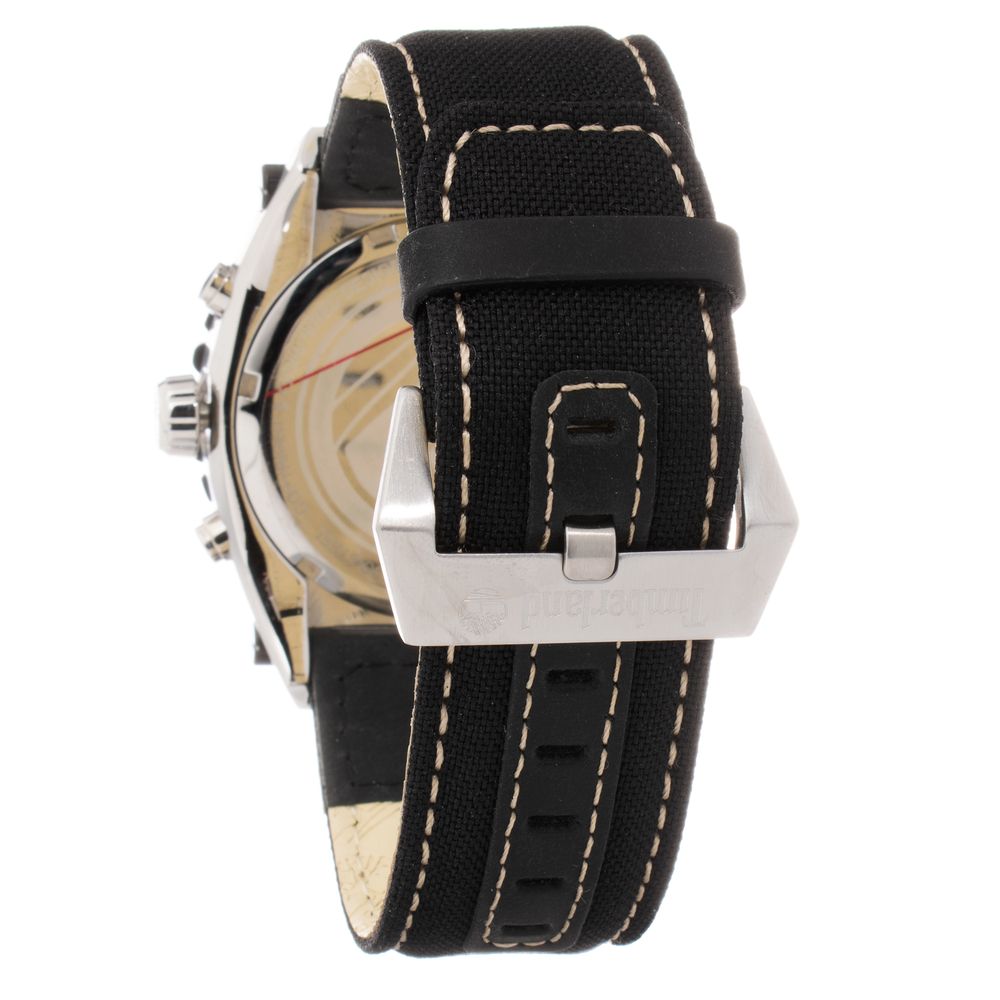 Schwarze Timberland-Lederuhr