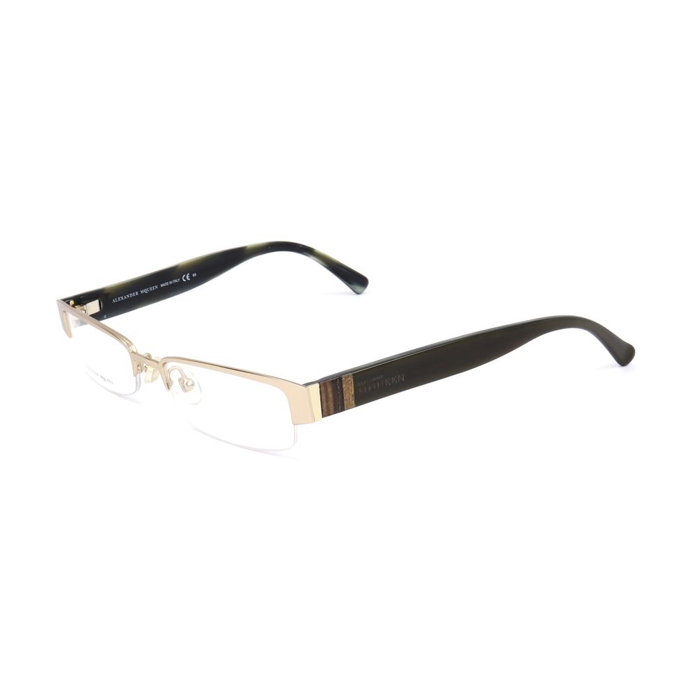Alexander McQueen – Goldfarbene Metallrahmen
