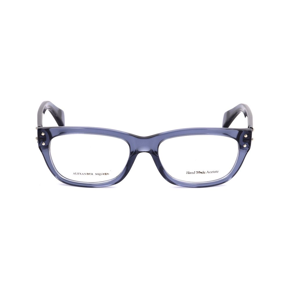 Alexander McQueen Blaue Acetatrahmen