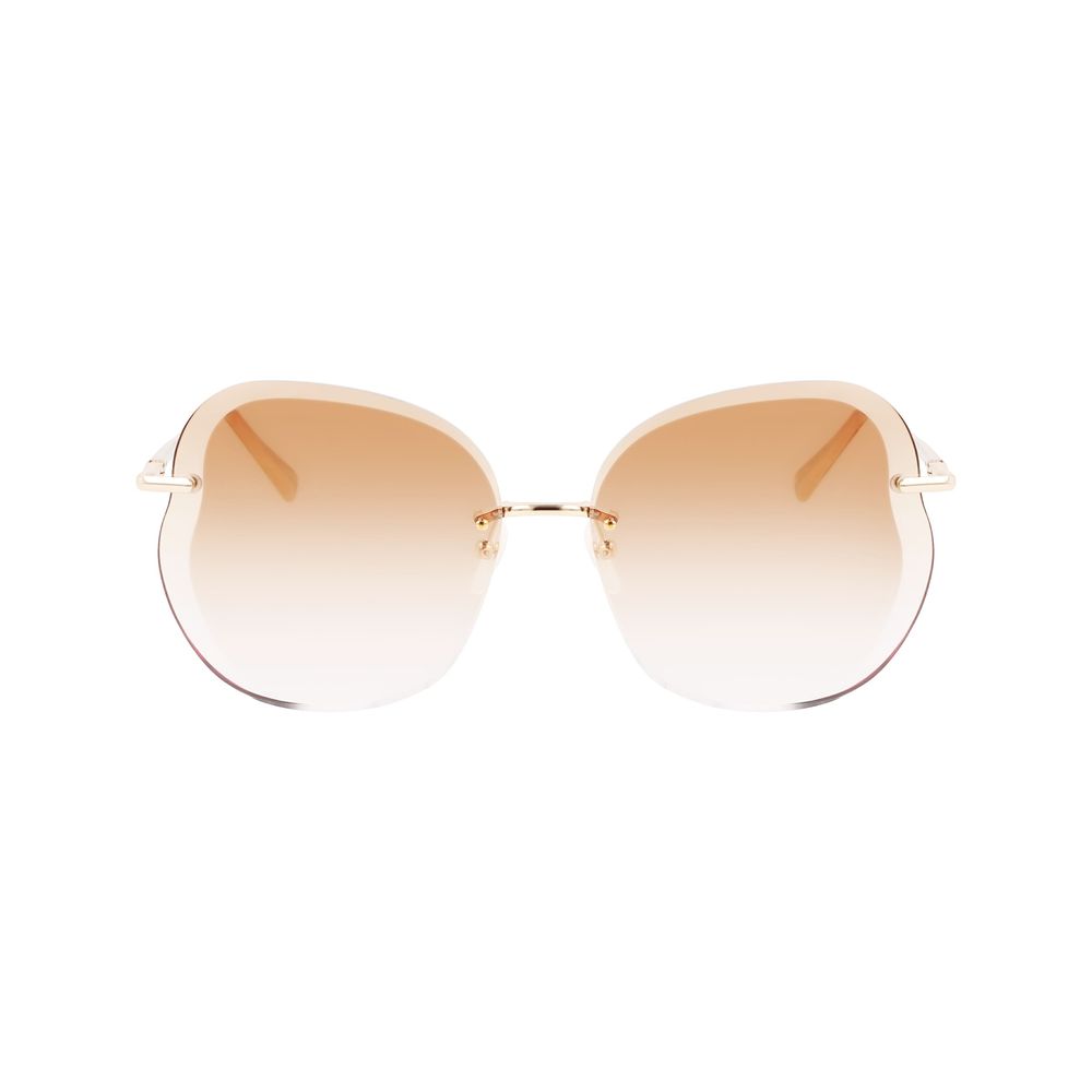 Longchamp Sonnenbrille aus goldenem Metall