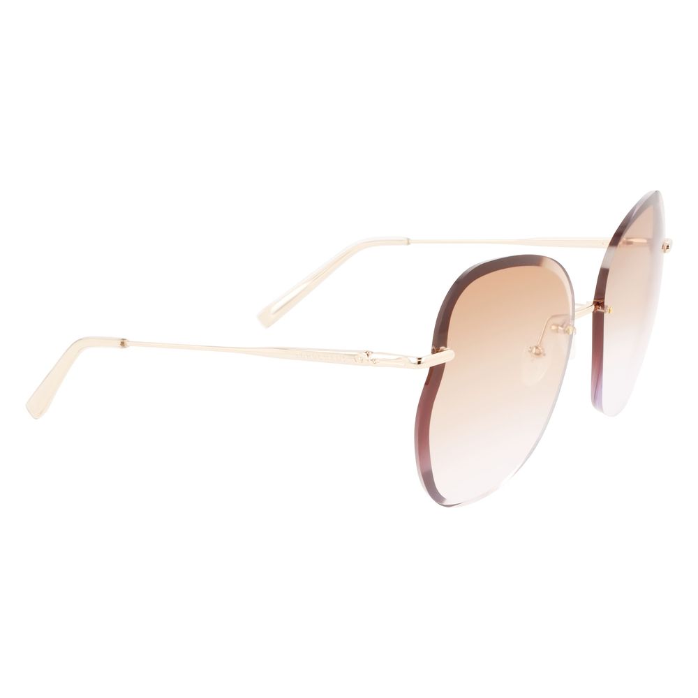 Longchamp Sonnenbrille aus goldenem Metall